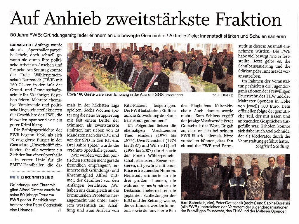 Festakt 50 Jahre FWB